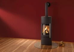 Kaminofen Wasserführend Leda DELTA W Schwarz, 8 KW -Cafiro Geschäft 6659 166380