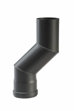 Versatzbogen Pelletrohr Stahl 80 Mm Ø 80 Mm Schwarz