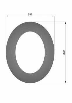 Wandrosette Rauchrohr Stahl 45° Oval Ø 150 Mm Schwarz -Cafiro Geschäft 6772 1