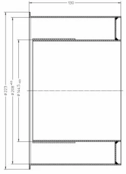 Wandfutter Doppelwandig Rauchrohr Stahl 120 Mm Lang Unlackiert -Cafiro Geschäft 6790 1