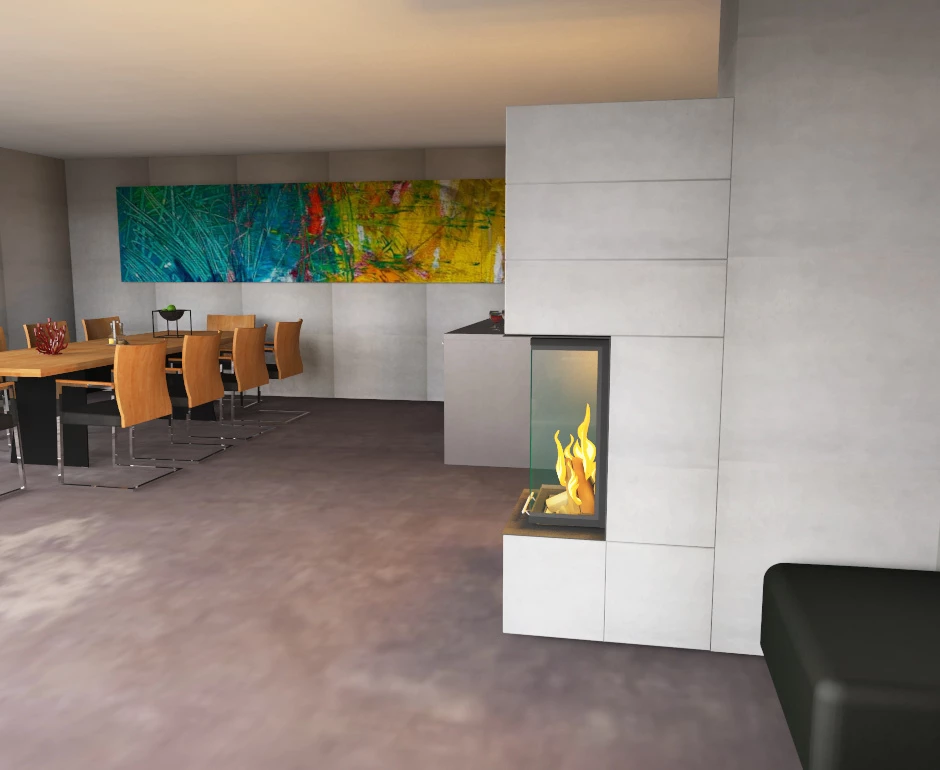 Kamineinsatz Brunner Panorama Kamin 70 X 25 X 40 X 25 Schiebetür, 8 KW 6 Kamineinsatz Brunner Panorama Kamin 70 X 25 X 40 X 25 Schiebetür, 8 KW – Bild 6