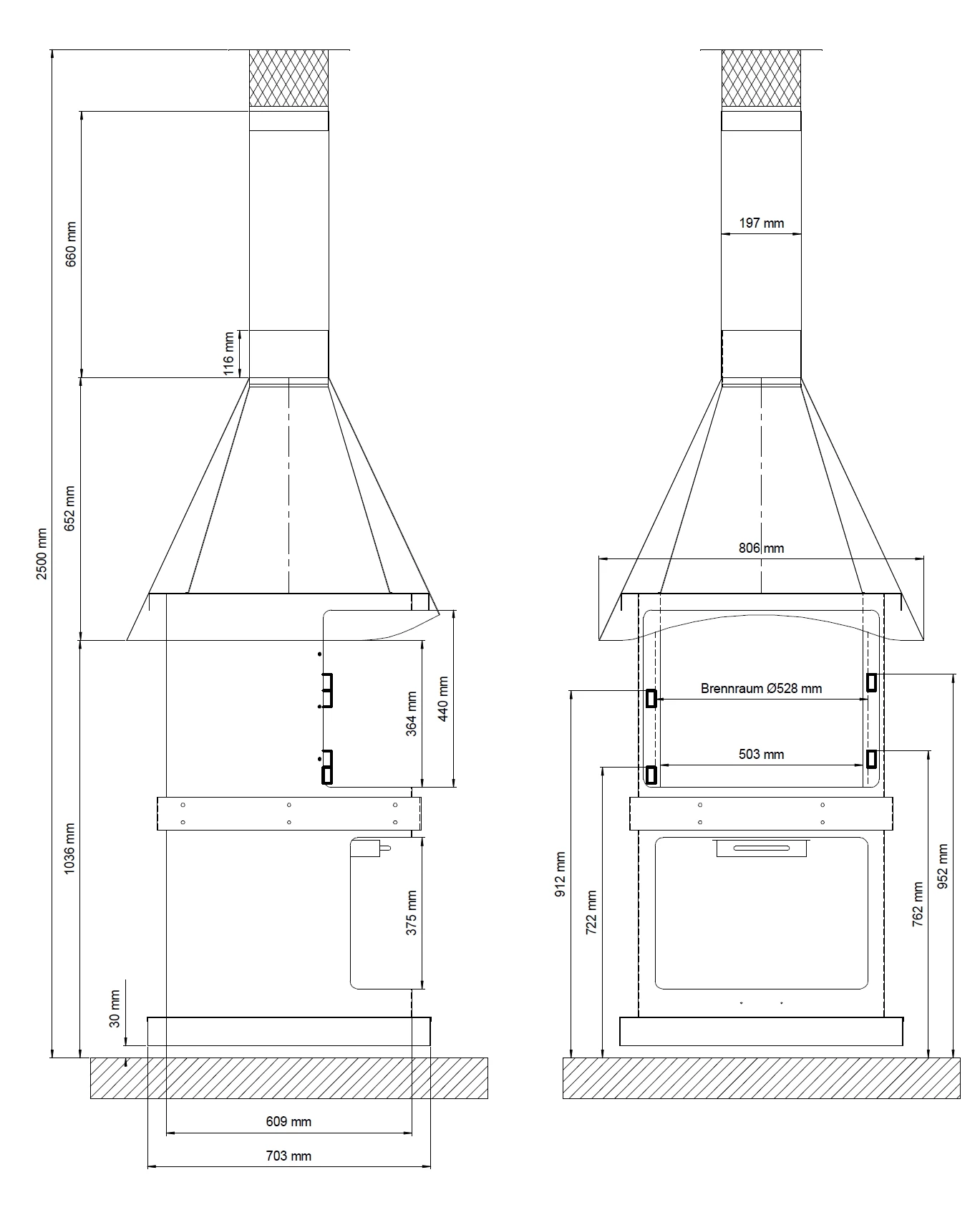 Grillkamin Wamsler PRESTIGE 70 GL 3 Grillkamin Wamsler PRESTIGE 70 GL – Bild 3