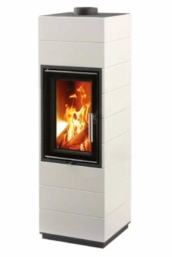 Kaminofen Leda CORNA Weiß Emalliert, 6 KW