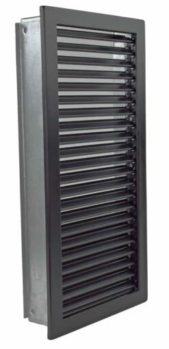 Kaltluftgitter Hochkant Schwarz
