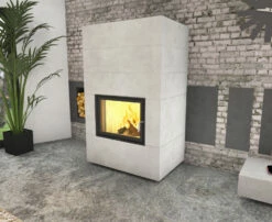 Kaminbausatz Brunner Systemkamin BSK 08 Kompakt Kamin Drehtür Warmluftaufsatz, 11 KW -Cafiro Geschäft 9417903e2f94b25e15ed3b78435efa9f