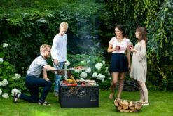 Feuerkorb Mit Grillplatte Feu Du Jardin CUBE 500 Inkl. Grillrost, Schwarz -Cafiro Geschäft 9ee168429ffde8f814e1ab8124e6d807