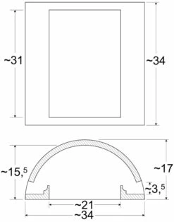 Keramische Lüftungsnische Für Heizeinsätze Mit LED-Beleuchtung -Cafiro Geschäft a6810bb579f22b826569c6df37244a24
