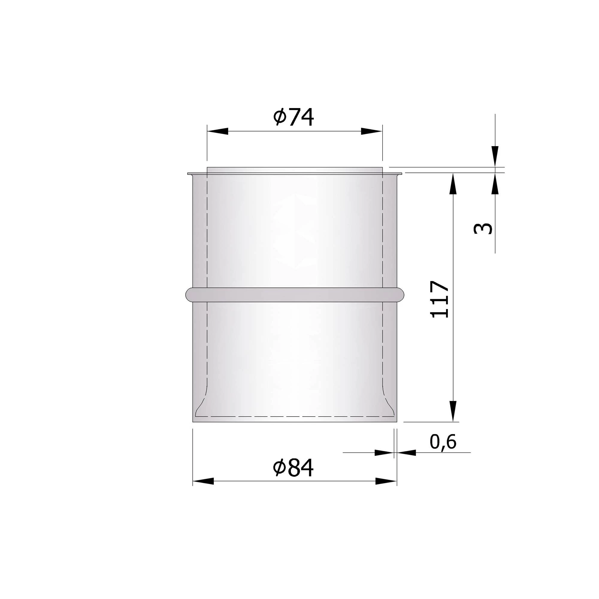 Doppelwandfutter Pellet-Ofenrohr 120 Mm Lang Unlackiert 2 Doppelwandfutter Pellet-Ofenrohr 120 Mm Lang Unlackiert – Bild 2
