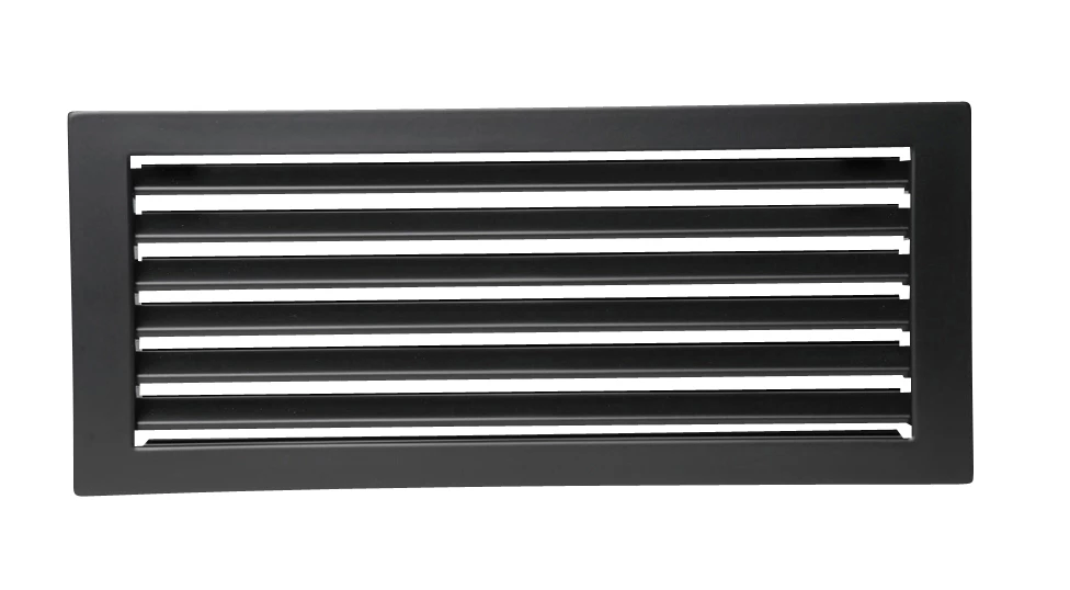 Kaltluftgitter Putzbündig Schwarz 3 Kaltluftgitter Putzbündig Schwarz – Bild 3