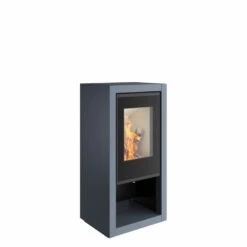 Kaminofen Spartherm AMBIENTE A7, 5,9 KW -Cafiro Geschäft ambiente a7 graublau feuer