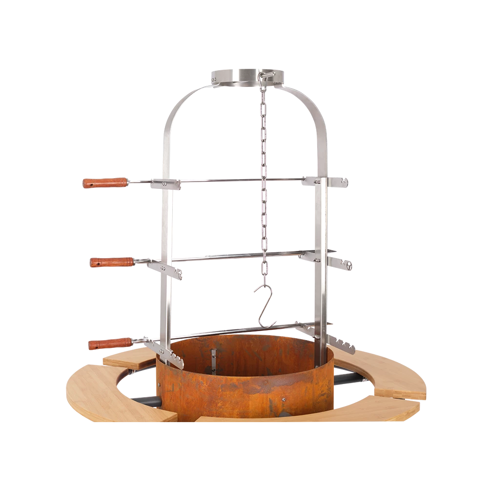 MOESTA-BBQ Bandit FirePlace Set Inkl. Ablagebrett Bambus Und Asado Grill 5 MOESTA-BBQ Bandit FirePlace Set Inkl. Ablagebrett Bambus Und Asado Grill – Bild 5