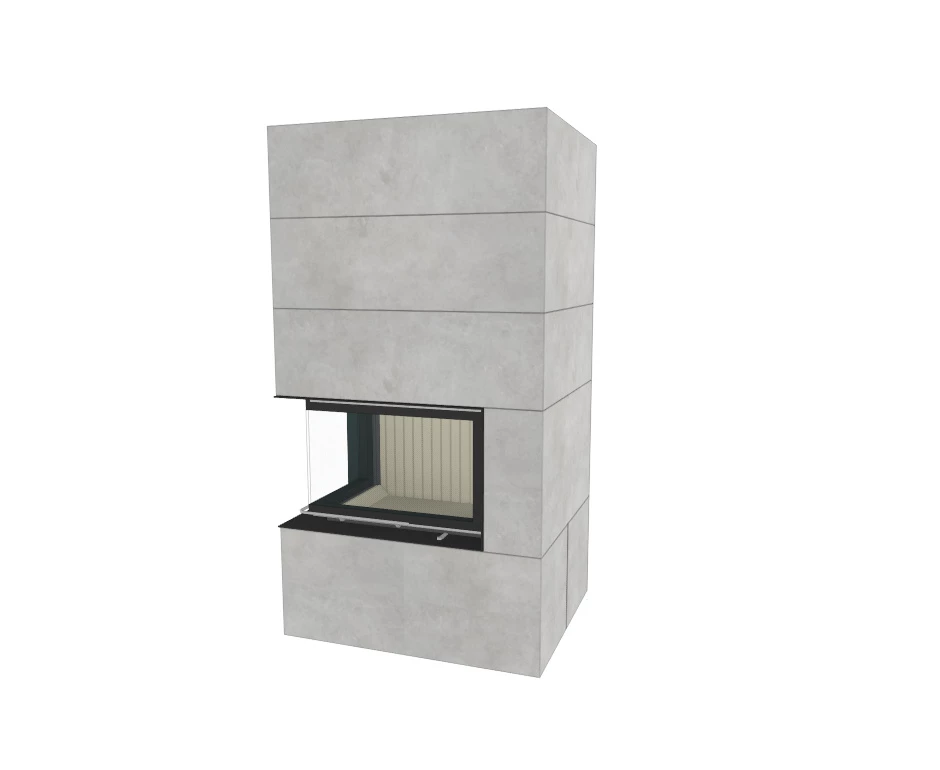 Kaminbausatz Brunner Systemkamin BSK 02 Eck Kamin Rechts Schiebetür, 11 KW 7 Kaminbausatz Brunner Systemkamin BSK 02 Eck Kamin Rechts Schiebetür, 11 KW – Bild 7