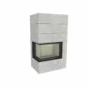 Kaminbausatz Brunner Systemkamin BSK 03 Eck Kamin Rechts Schiebetür, 12 KW