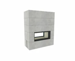 Kaminbausatz Brunner Systemkamin BSK 06 Architektur Kamin Tunnel, 14 KW