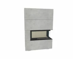 Kaminbausatz Brunner BSK 07 Architektur Kamin Eck Rechts Schiebetür Niedrig