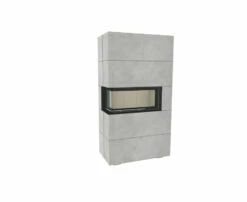 Kaminbausatz Brunner BSK 07 Architektur Kamin Eck Links Schiebetür Hoch, 10 KW