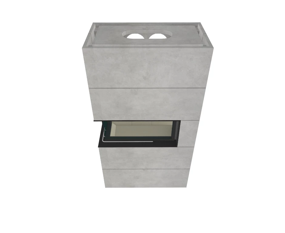 Kaminbausatz Brunner BSK 07 Architektur Kamin Eck Links Schiebetür Hoch, 10 KW 7 Kaminbausatz Brunner BSK 07 Architektur Kamin Eck Links Schiebetür Hoch, 10 KW – Bild 7