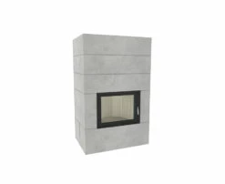 Kaminbausatz Brunner Systemkamin BSK 08 Kompakt Kamin Drehtür Warmluftaufsatz, 11 KW