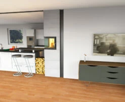 Kaminbausatz Brunner Systemkamin BSK 09 Eck Kamin Drehtür Aufsatzspeicher, 8 KW -Cafiro Geschäft bsk09 01dxbb1rqj6wq2g