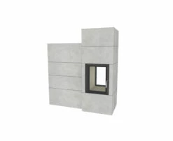 Kaminbausatz Brunner Systemofen BSO 03 Tunnel HKD 2.2 DF, 9 KW