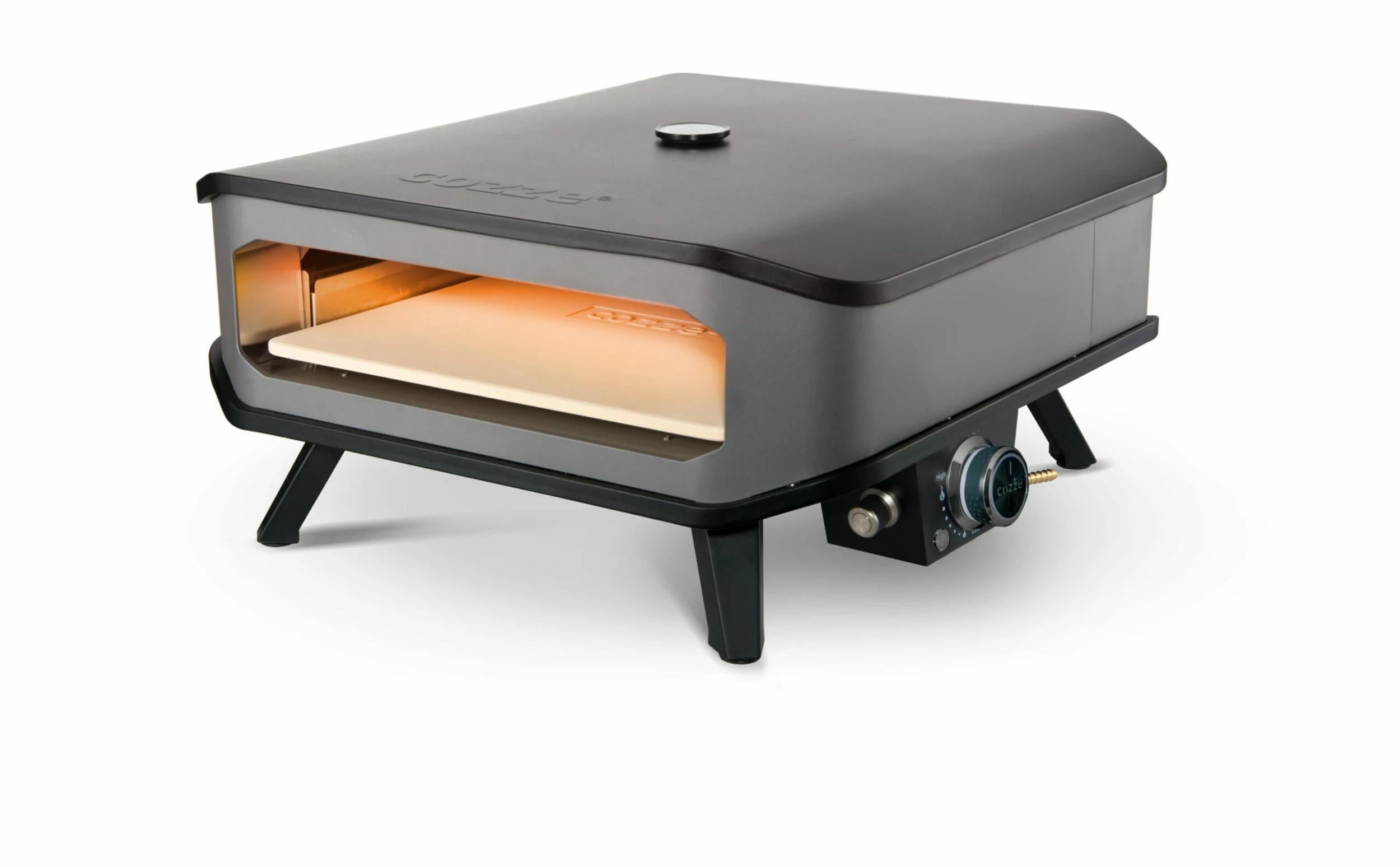 Cozze 17“ Pizzaofen Gas Inkl. Thermometer Und Druckminderer Mit Schlauch 2 Cozze 17“ Pizzaofen Gas Inkl. Thermometer Und Druckminderer Mit Schlauch – Bild 2