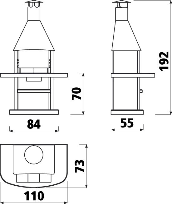 Grillkamin Wellfire AVANTA Mit Edelstahlhaube 2 Grillkamin Wellfire AVANTA Mit Edelstahlhaube – Bild 2
