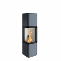Kaminofen Spartherm CUBO L, 5,9 KW -Cafiro Geschäft cubo l graublau feuer