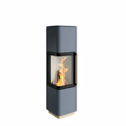 Kaminofen Spartherm CUBO L STYLE, 5,9 KW -Cafiro Geschäft cubo l style graublau feuer