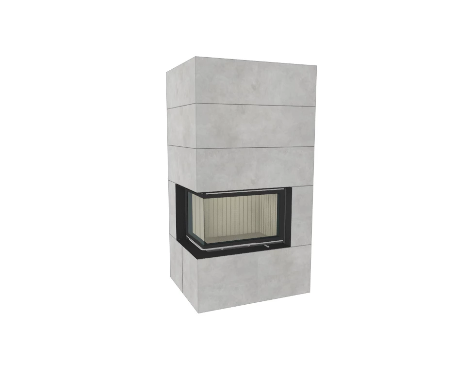 Kaminbausatz Brunner Systemkamin BSK 02 Eck Kamin Rechts Schiebetür, 11 KW 3 Kaminbausatz Brunner Systemkamin BSK 02 Eck Kamin Rechts Schiebetür, 11 KW – Bild 3