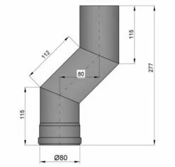 Versatzbogen Pelletrohr Stahl 80 Mm Ø 80 Mm Schwarz -Cafiro Geschäft ef032e06c8cff6d7fd8c19a07f895a1e