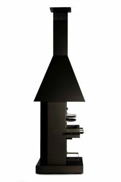 Grillkamin Edelstahl Firestar CUBE CLASSIC -Cafiro Geschäft firestar cube schwarz seitlichjas 0330