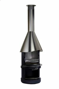 Grillkamin Edelstahl Firestar DESIGN 700 -Cafiro Geschäft firestar dn 700 design schwarz black 2