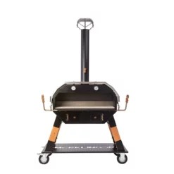 Der Merklinger 1200 Holzofen Standard -Cafiro Geschäft merklinger holzbackofen grill pizzaofen brotbackofen 1200 vorne tuere auf jpg