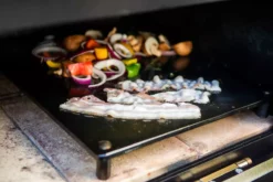 Der Merklinger Feuerplatte 1200 -Cafiro Geschäft merklinger holzbackofen grill pizzaofen brotbackofen feuerplatte jpg