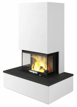 Kaminbausatz Nordpeis MONACO LOW BASE Mit Bank IR Super Max, 8 KW