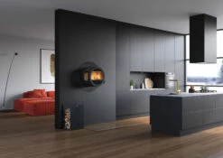 Kaminofen Nordpeis ME Wand 5,8 KW Schwarz -Cafiro Geschäft nordpeis kaminofen me wand mit seitenglas hitzenschutz vorlegeglasplatte ambiente 009gbceltyqmzfa