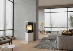 Kaminofen Nordpeis QUADRO Colorado White Exclusive, 6 KW -Cafiro Geschäft quadro colorado white exclusive environment 50 2
