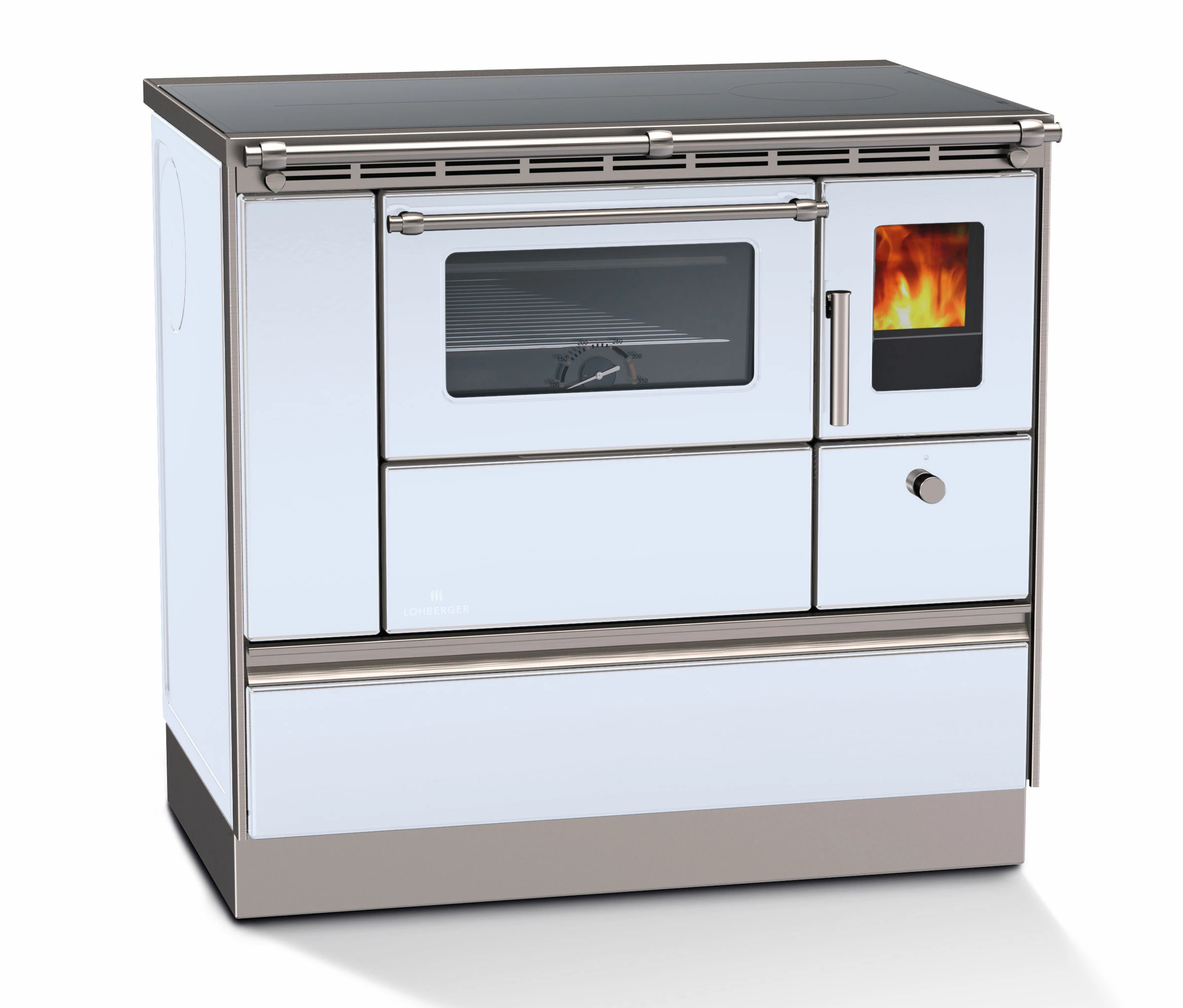 Küchenherd Lohberger REGA 90, Weiß, 8 KW – Vorkonfiguriert 1 Küchenherd Lohberger REGA 90, Weiß, 8 KW – Vorkonfiguriert