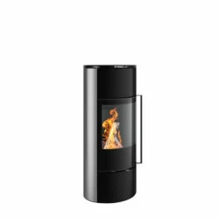 Kaminofen Spartherm SENSO L, 7 KW -Cafiro Geschäft senso l nero edelstahl geschliffen schwarze schamotte feuer