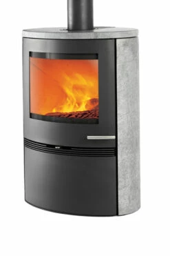 Kaminofen TermaTech TT22HS Black Schwarz Lackierter Stein, 7,5 KW