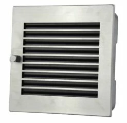 Warmluftgitter Edelstahlblende Geschliffen