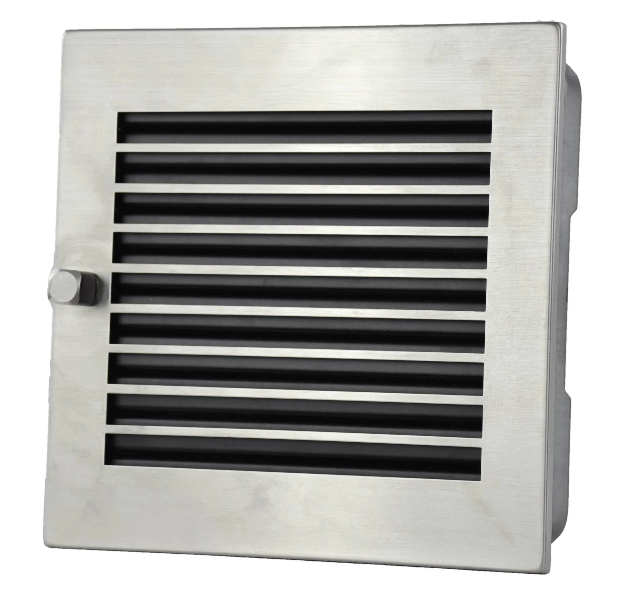 Warmluftgitter Edelstahlblende Geschliffen 1 Warmluftgitter Edelstahlblende Geschliffen