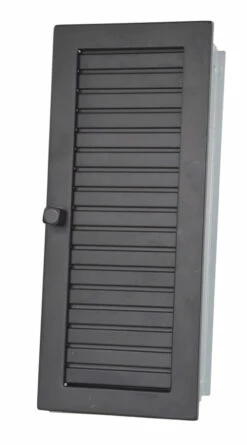 Warmluftgitter Hochkant Schwarz