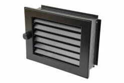 Warmluftgitter Putzbündig Schwarz